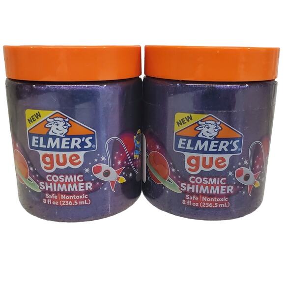 Elmers Gue Cosmic Shimmer Slime Nontoxic Slime Sensory Toys Elmers Glue Purple - Picture 4 of 4